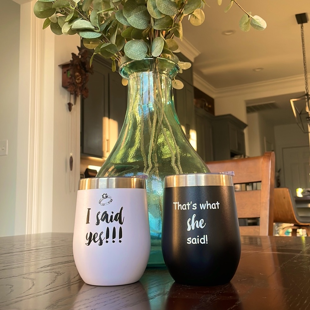 Bride & Groom Tumblers- Engagement Gift for the future MR and MRS 💍👰🏼‍♀️
